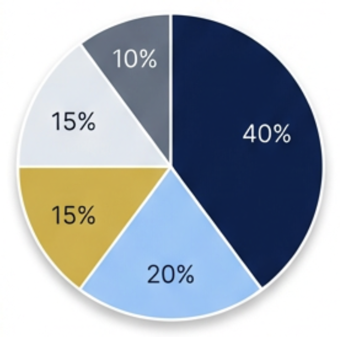 Ausgewogen Portfolio Aufteilung