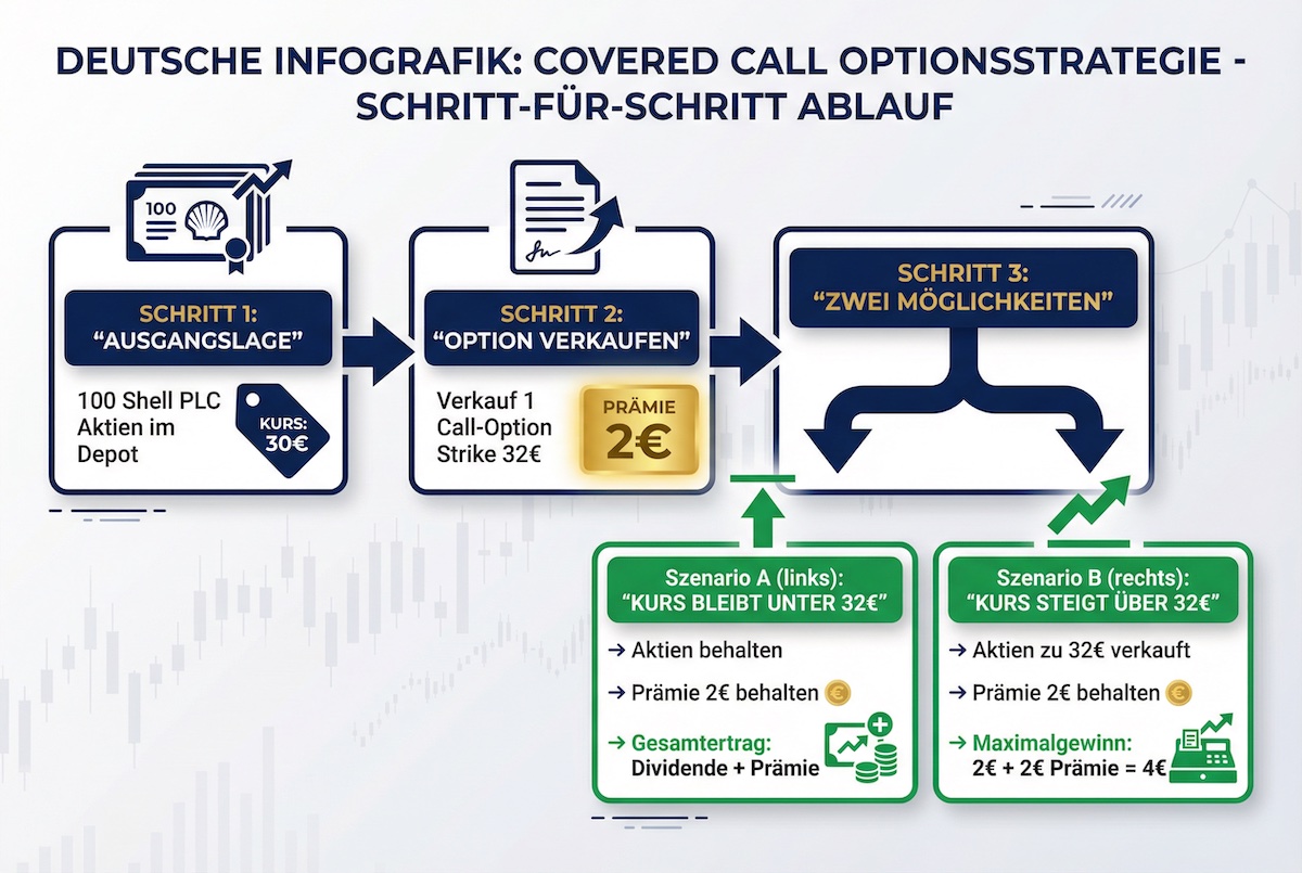 Covered Call Strategie – Systematische Funktionsweise